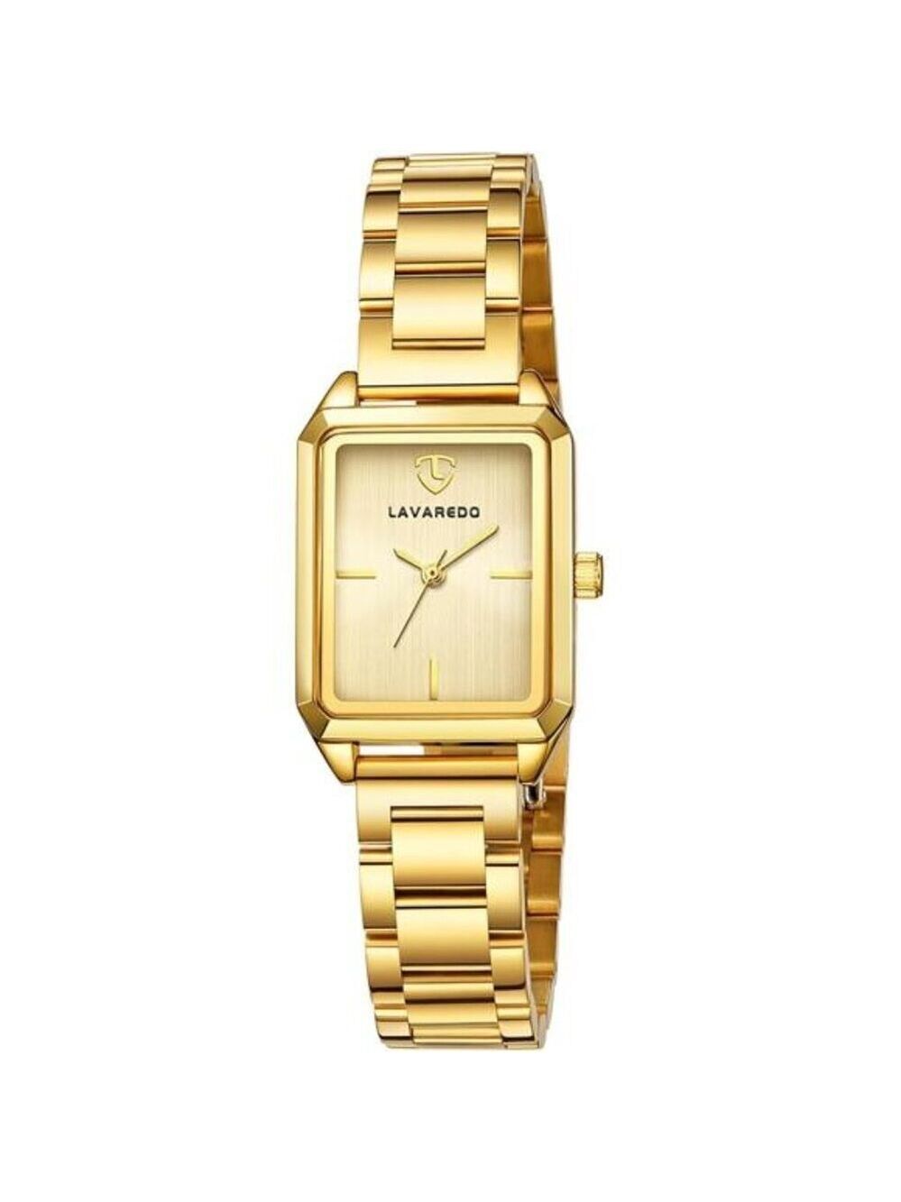 Gold Stainless Steel Quartz Bracelet Watch for Women Elegant Waterproof Gift